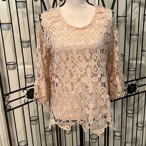Lacey over blouse
